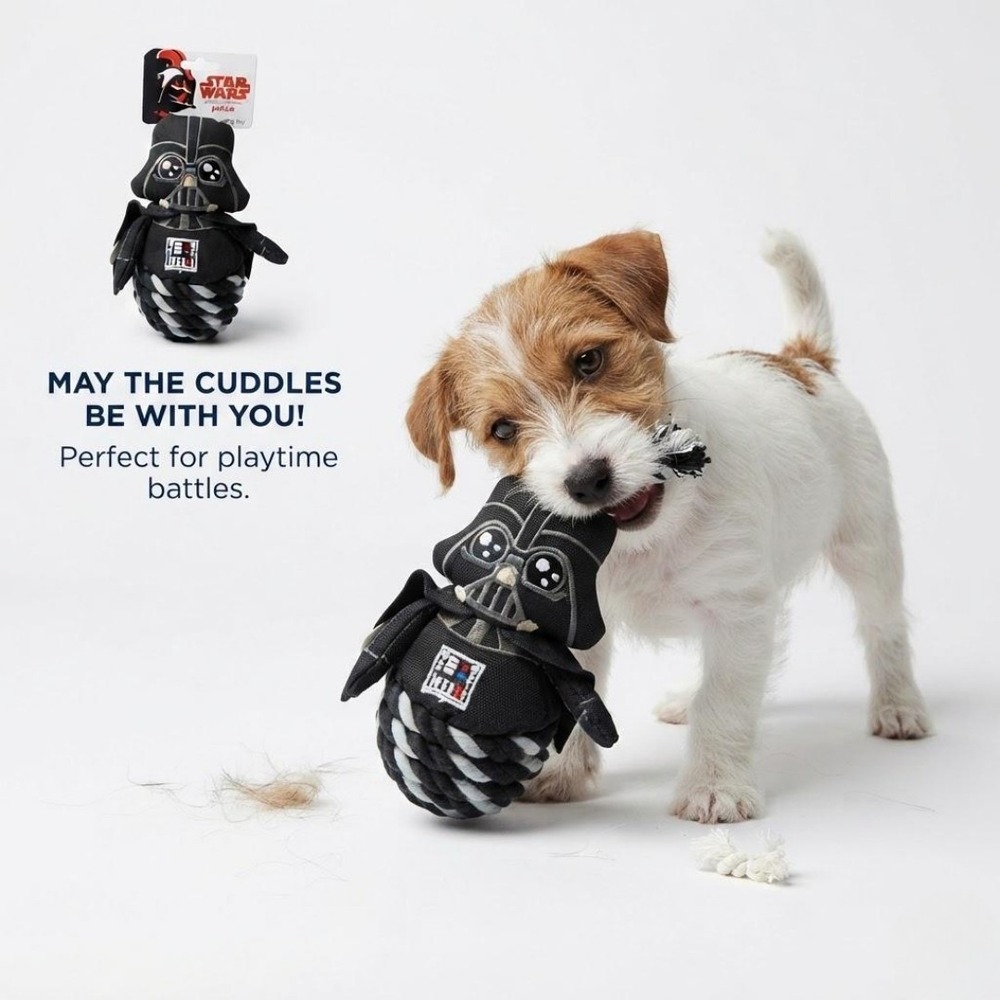 Star Wars Darth Vader Petco 5.5" Plush Rope Dog Toy Chew Pet Fans Bin Deal